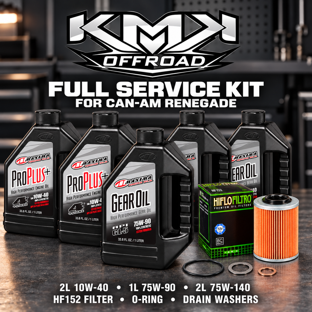 KMK Can-Am oil and fluid service kits